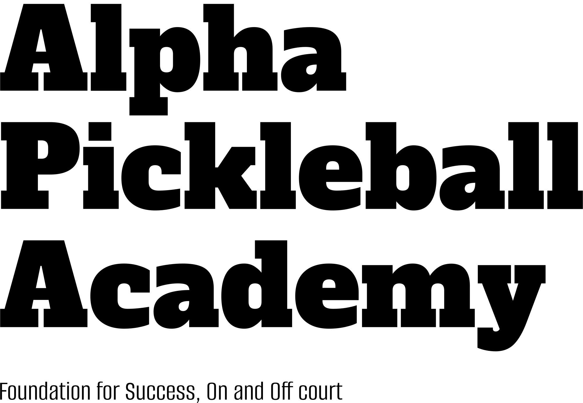 Alpha Pickleball Academy